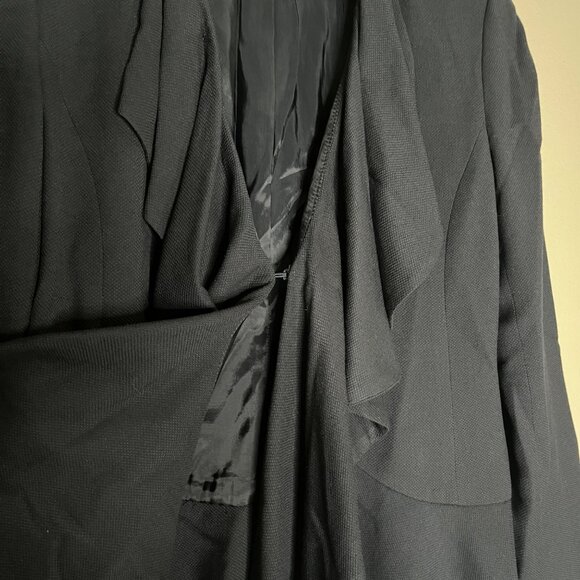 Lafayette 148 NY Blazer Jacket Size‎ 2 Black Wool Blend Work Business Career - Picture 3 of 5